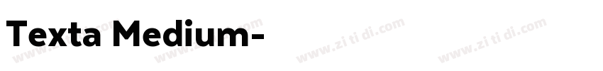 Texta Medium字体转换